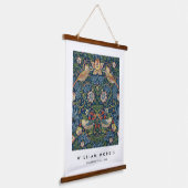 William Morris Strawberry Thief Hangend Wandkleed (Gebogen)