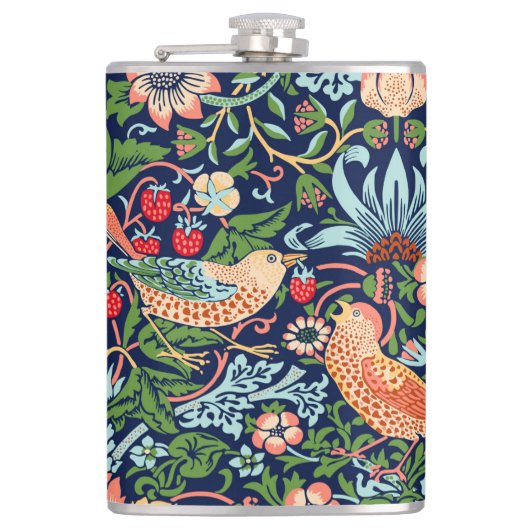 William Morris Strawberry Thief Heupfles (Voorkant)