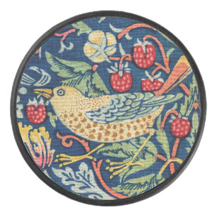 William Morris - Strawberry Thief Hockey Puck