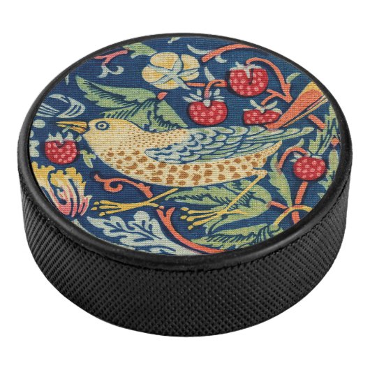 William Morris - Strawberry Thief Hockey Puck (3/4)