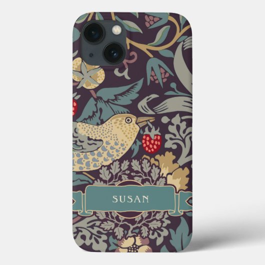 William Morris Strawberry Thief Hoesje-Mate iPhone Case-Mate iPhone Case (Achterkant)