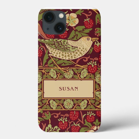 William Morris Strawberry Thief Hoesje-Mate iPhone Case-Mate iPhone Case (Achterkant)