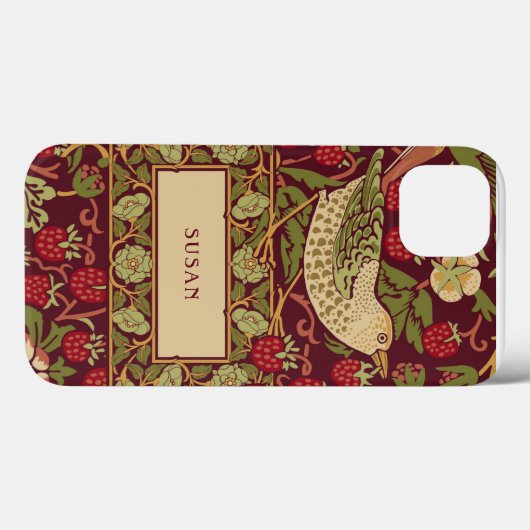 William Morris Strawberry Thief Hoesje-Mate iPhone Case-Mate iPhone Case (Achterkant (horizontaal))