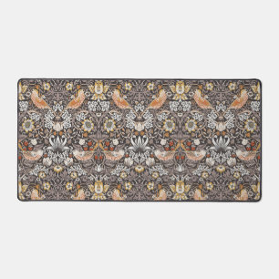 William Morris Strawberry Thief Houtskool Okergeel Bureaumat