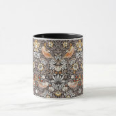 William Morris Strawberry Thief Houtskool Okergeel Mok (Midden)