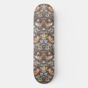 William Morris Strawberry Thief Houtskool Okergeel Persoonlijk Skateboard