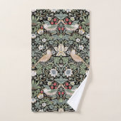 William Morris Strawberry Thief I Black Birds Bad Handdoek (Handdoek)