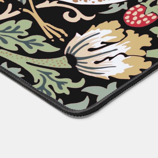 William Morris Strawberry Thief I Black Birds Bureaumat (Hoek)