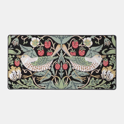 William Morris Strawberry Thief I Black Birds Bureaumat (Voorkant)