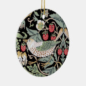 William Morris Strawberry Thief I Black Birds Keramisch Ornament (Rechts)
