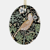 William Morris Strawberry Thief I Black Birds Keramisch Ornament (Rechts)