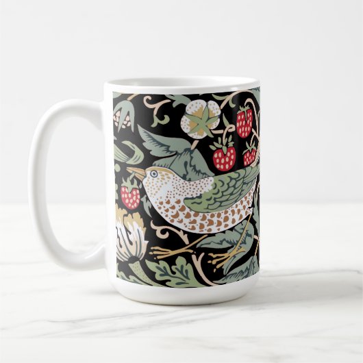 William Morris Strawberry Thief I Black Birds Koffiemok (Links)
