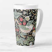 William Morris Strawberry Thief I Black Birds Latte Mok (Rechterhoek)