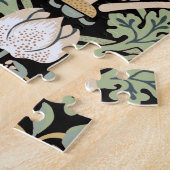 William Morris Strawberry Thief I Black Birds Legpuzzel (Zijkant)
