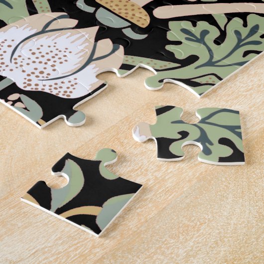 William Morris Strawberry Thief I Black Birds Legpuzzel (Zijkant)