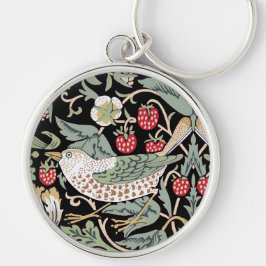 William Morris Strawberry Thief I Black Birds Sleutelhanger