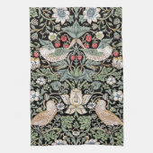 William Morris Strawberry Thief I Black Birds Theedoek (Verticaal)