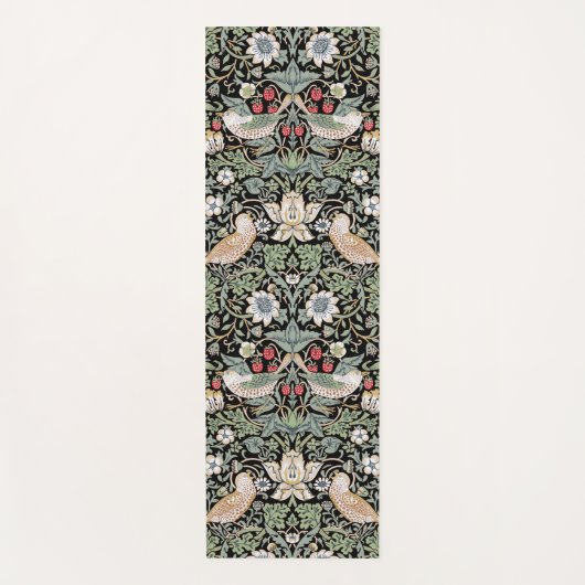 William Morris Strawberry Thief I Black Birds Yogamat (Voorkant)