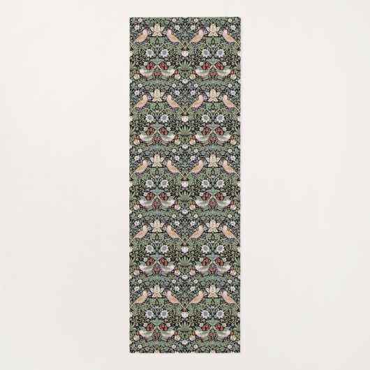 William Morris Strawberry Thief I Black Birds Yogamat (Achterkant)