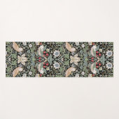 William Morris Strawberry Thief I Black Birds Yogamat (Voorkant (horizontaal))