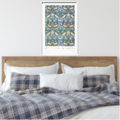 William Morris Strawberry Thief Ingepakte Canvas Afdruk (Insitu (Slaapkamer))