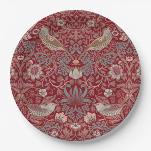 William Morris Strawberry Thief Inpakpapier Papieren Bordje
