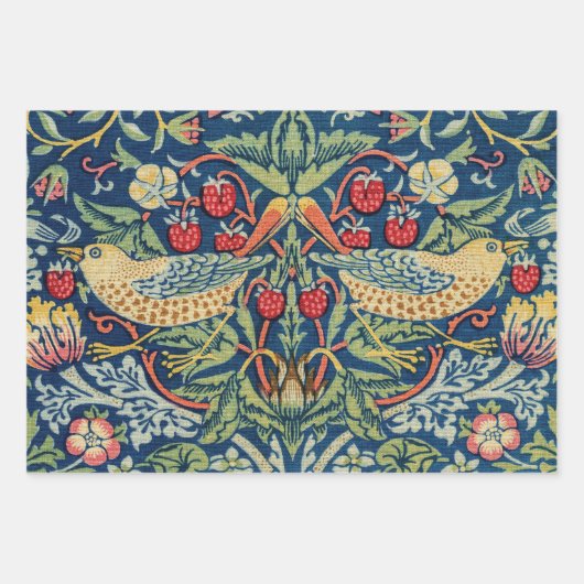 William Morris - Strawberry Thief Inpakpapier Vel (Voorkant)