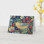 William Morris - Strawberry Thief Kaart (Gele Bloem)