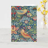 William Morris - Strawberry Thief Kaart (Gele Bloem)