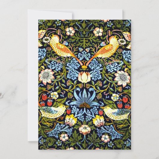 William Morris - Strawberry Thief Kaart (Voorkant)