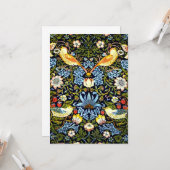 William Morris - Strawberry Thief Kaart (Voorkant / Achterkant in situ)