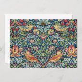 William Morris - Strawberry Thief Kaart (Voorkant / Achterkant)