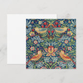 William Morris - Strawberry Thief Kaart (Voorkant / Achterkant)