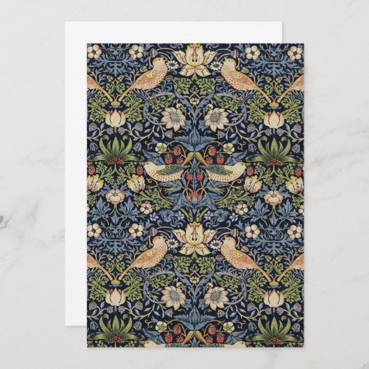 William Morris Strawberry Thief Kaart (Voorkant / Achterkant)