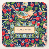 William Morris Strawberry Thief Kartonnen Onderzetters (Voorkant)