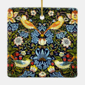 William Morris - Strawberry Thief Keramisch Ornament (Achterkant)