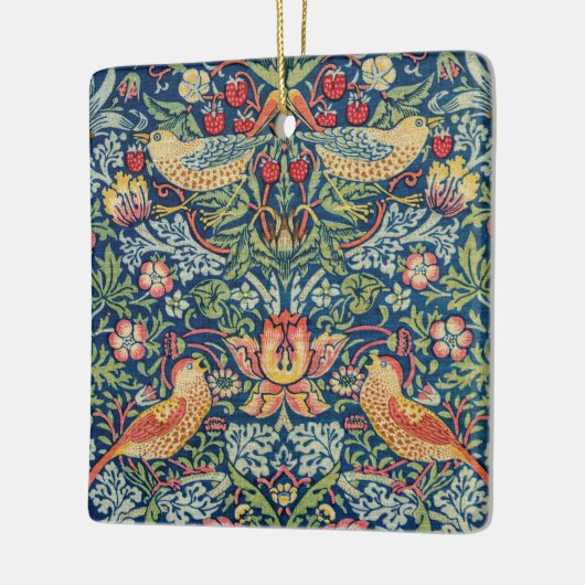 William Morris - Strawberry Thief Keramisch Ornament (Links)