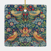 William Morris - Strawberry Thief Keramisch Ornament (Achterkant)