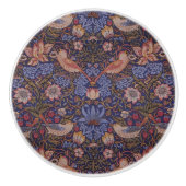 William Morris Strawberry Thief Keramische Knop (Voorkant)