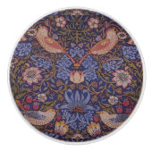  William Morris Strawberry Thief Keramische Knop (Voorkant)