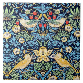 William Morris Strawberry Thief Keramische Tegel. Tegeltje