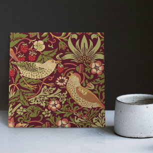 William Morris Strawberry Thief Keramische Tegel Tegeltje