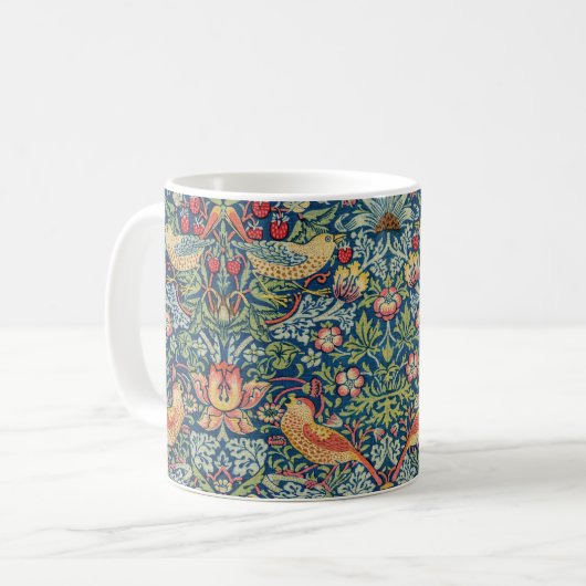 William Morris - Strawberry Thief Koffiemok (Voorkant links)