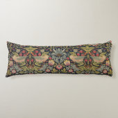 William Morris Strawberry Thief Kunst Lichaamskussen (Voorkant)