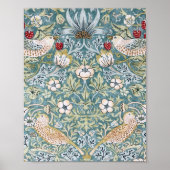 William Morris Strawberry Thief Light Design Poster (Voorkant)