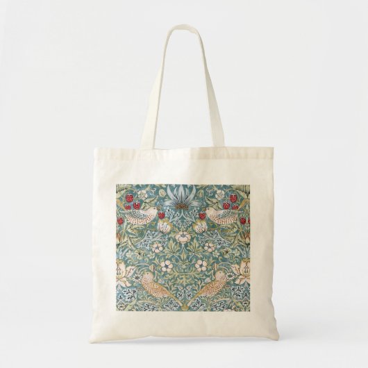 William Morris Strawberry Thief Light Design Tote Bag (Voorkant)