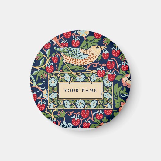 William Morris Strawberry Thief Magneet (Voorkant)