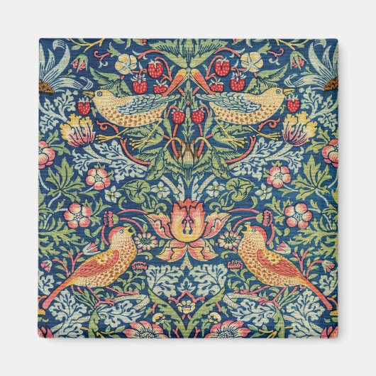 William Morris - Strawberry Thief Magneet (Voorkant)