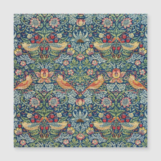 William Morris - Strawberry Thief Magnetische Kaar (Voorkant)