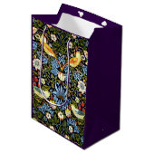 William Morris - Strawberry Thief Medium Cadeauzakje (Voorkant Gekanteld)